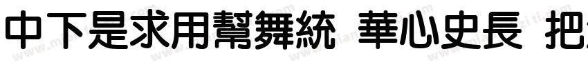 DFLiYuan SC24 W8字体转换